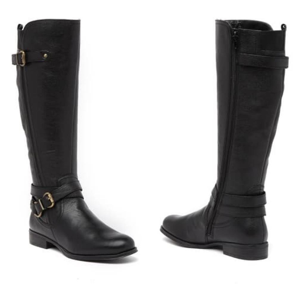 Naturalizer June Black Zip up Boots sz 7